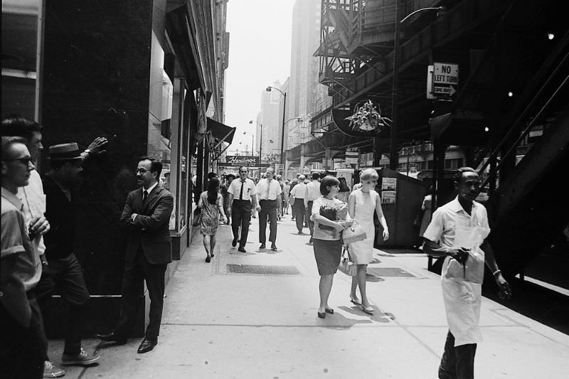 Wabash and Randolph Streets, Chicago, 1970