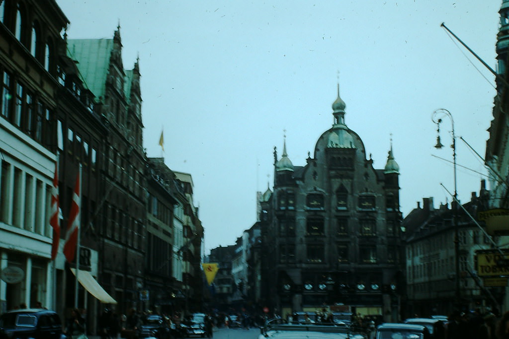 Street Scene, Copenhagen, Denmark, 1940s.