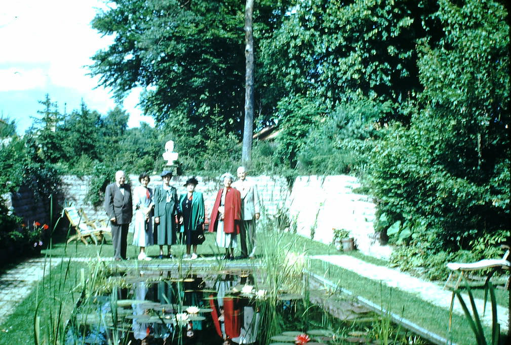 Inn Garden Near Copenhagen, Denmark, 1940s.