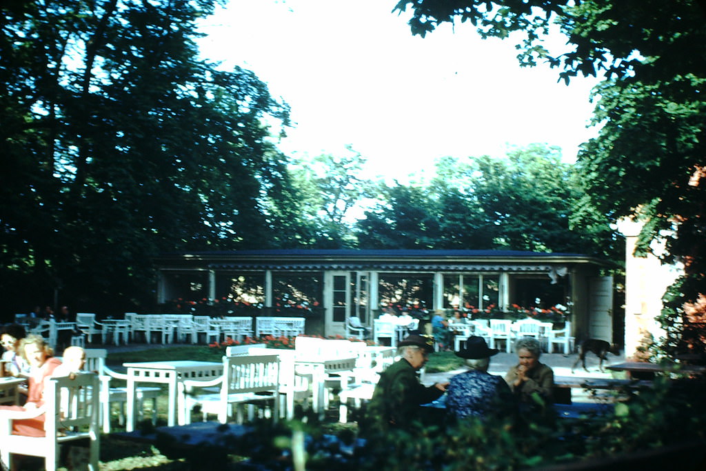 Restaurant, Kronborg Castle, Denmark, 1940s.