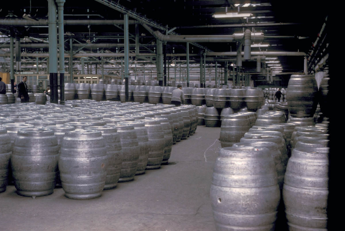 The Guinness Brewery barrel room The Guinness Brewery barrel room