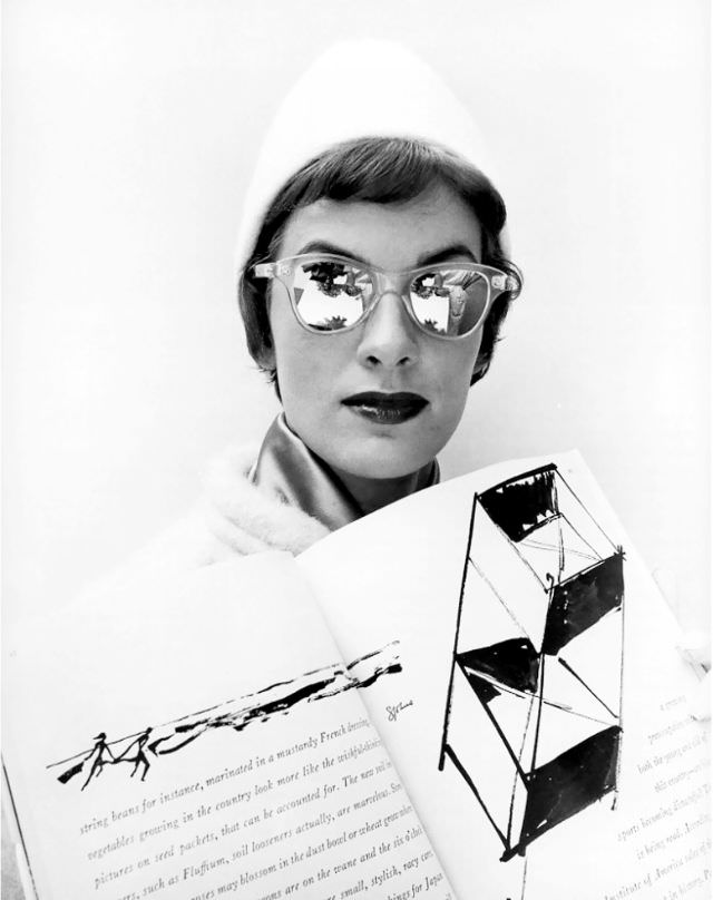 Helga Viermann in hat by Ina Boeckler, photo by Regina Relang, 1957
