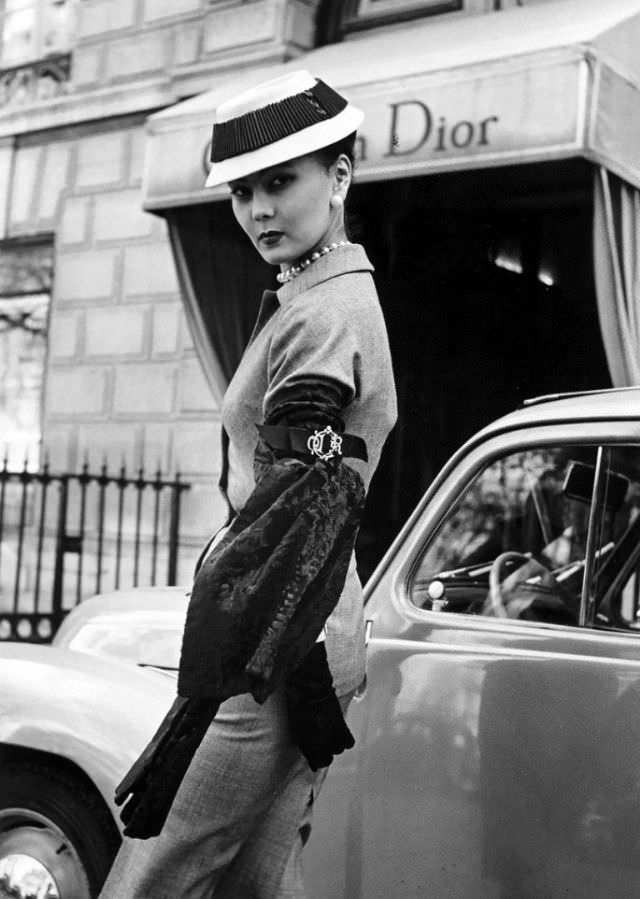 Alia in suit by Christian Dior, Paris, 1951 by Regina Relang