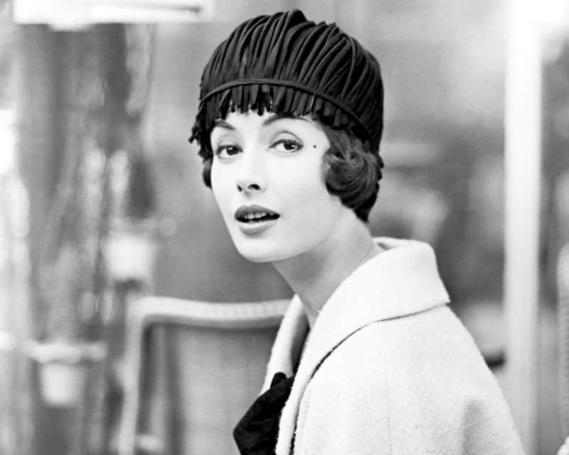Gitta Schilling wearing hat by Laroche, photo by Regina Relang, Paris, 1958