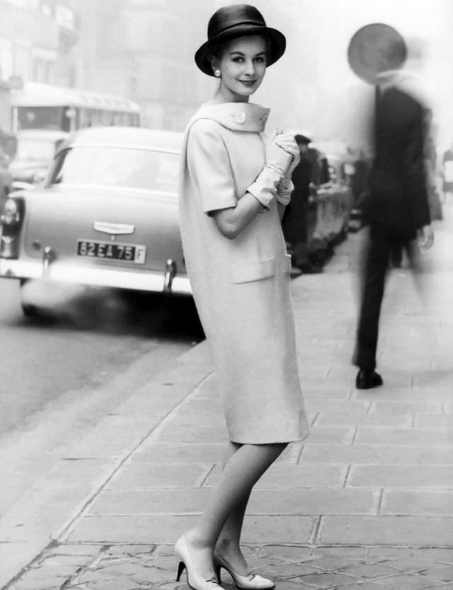 Model in a dress by Lanvin-Castillo, photo by Regina Relang, Paris, 1958