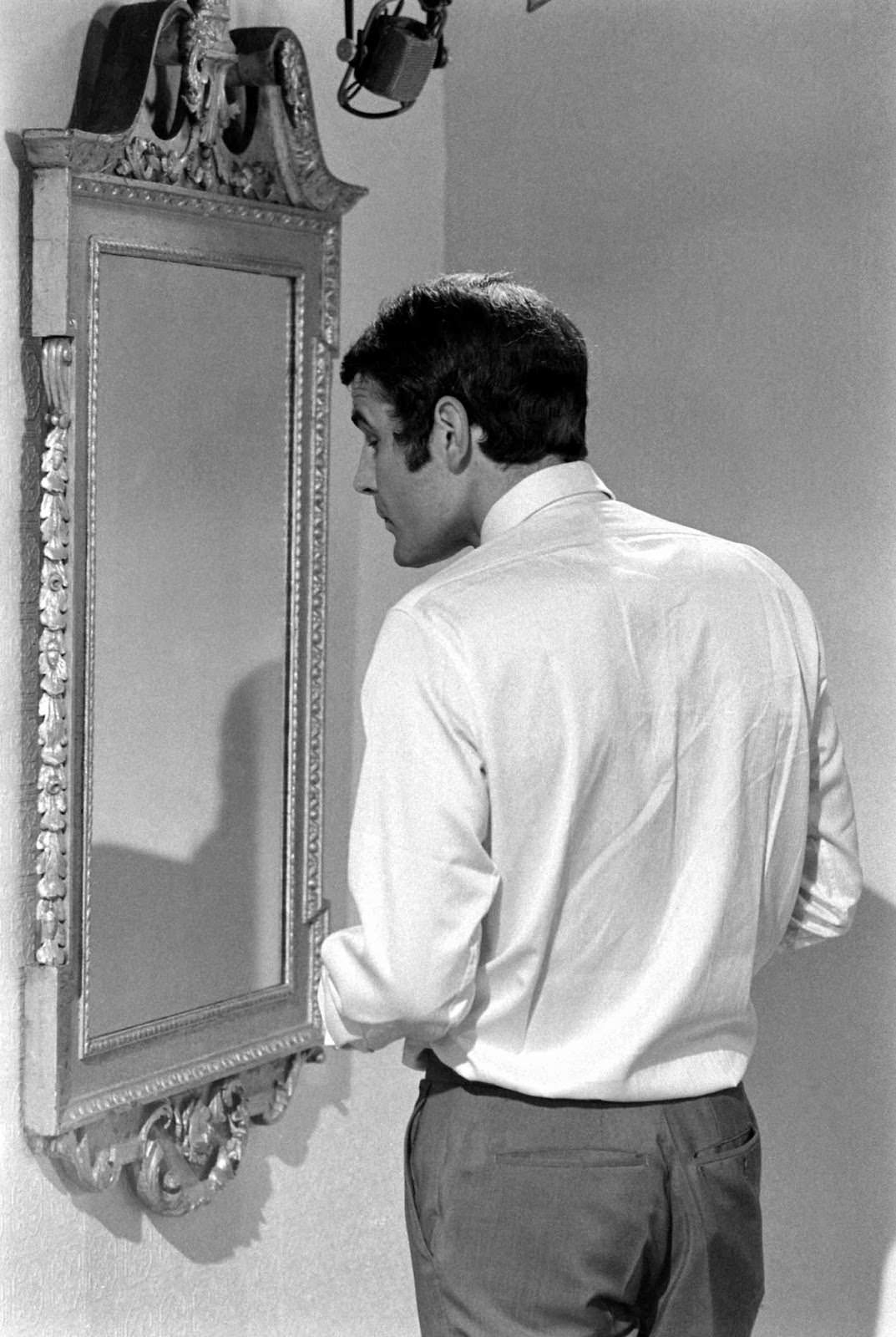 Hans de Vries during James Bond audition, 1967.