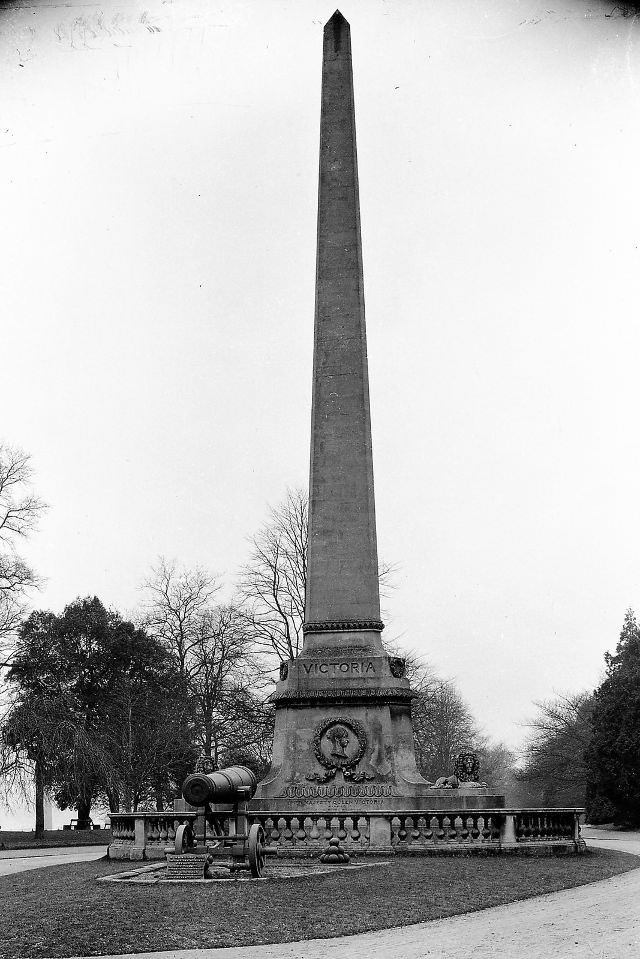 Victoria Monument at Royal Victoria Park, Bath, Somerset.