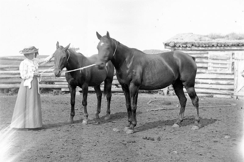 Lady at at Little Bow Cattle Co. Ranch