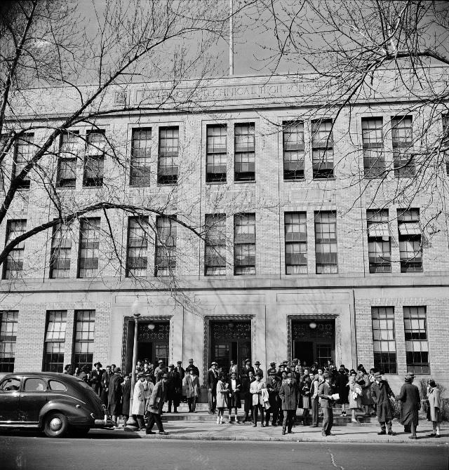 Students at Armstrong Technical High School in Washington, D.C. March 1942