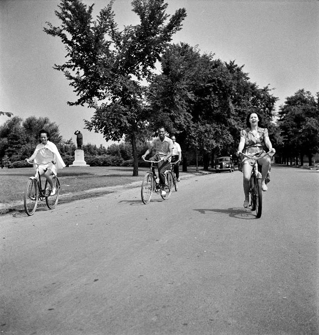 Sunday cyclists in East Potomac Park, Washington, D.C., June 1942