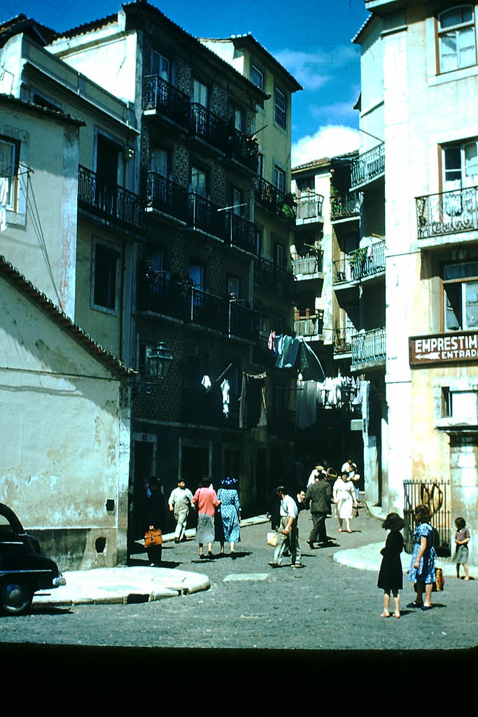 Entrance to Moorish Qtr Lisbon, 1950s.