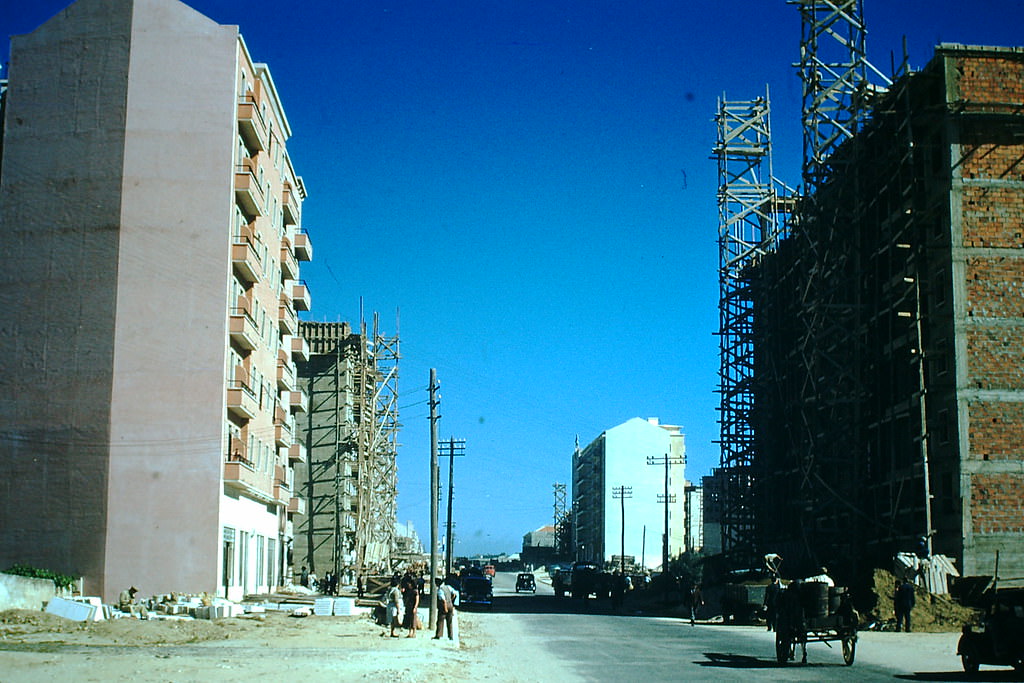 New Private Construction apartments in Lisbon, 1950s.