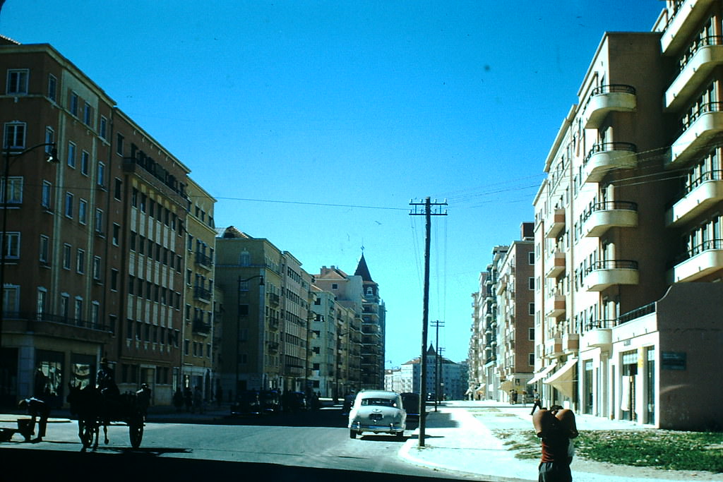 Newly Completed apartments in Lisbon, 1950s.