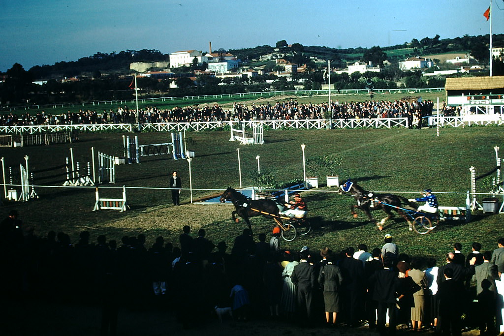 Racetrack in Lisbon, 1950s.