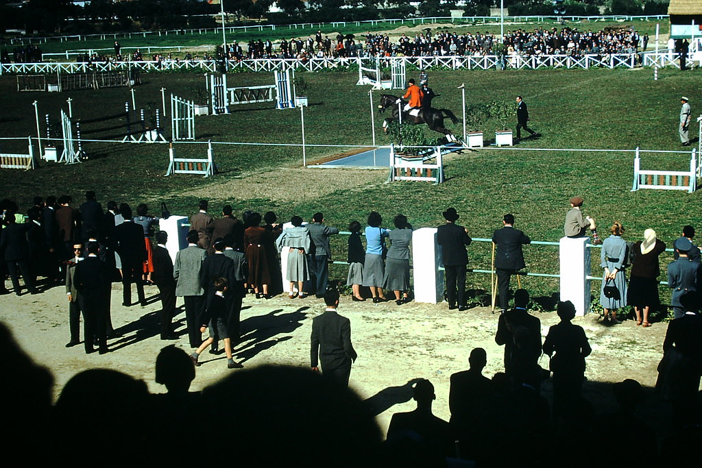 Racetrack in Lisbon, 1950s.