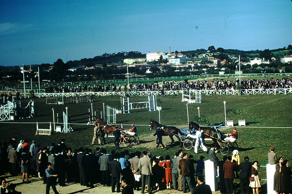 Racetrack in Lisbon, 1950s.