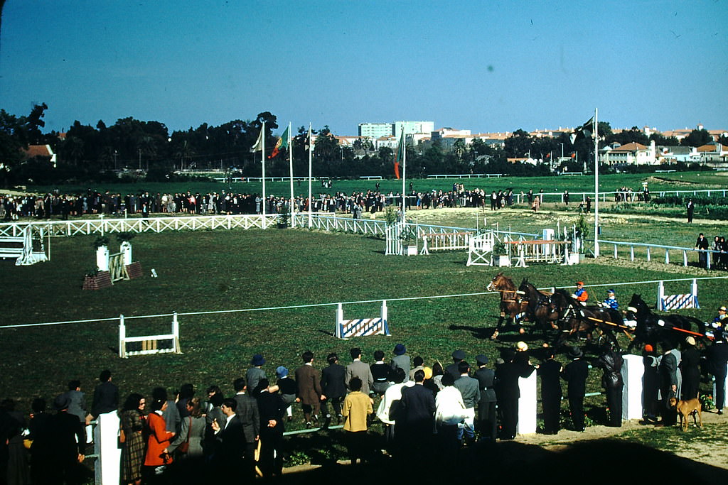 Racetrack in Lisbon, 1950s.