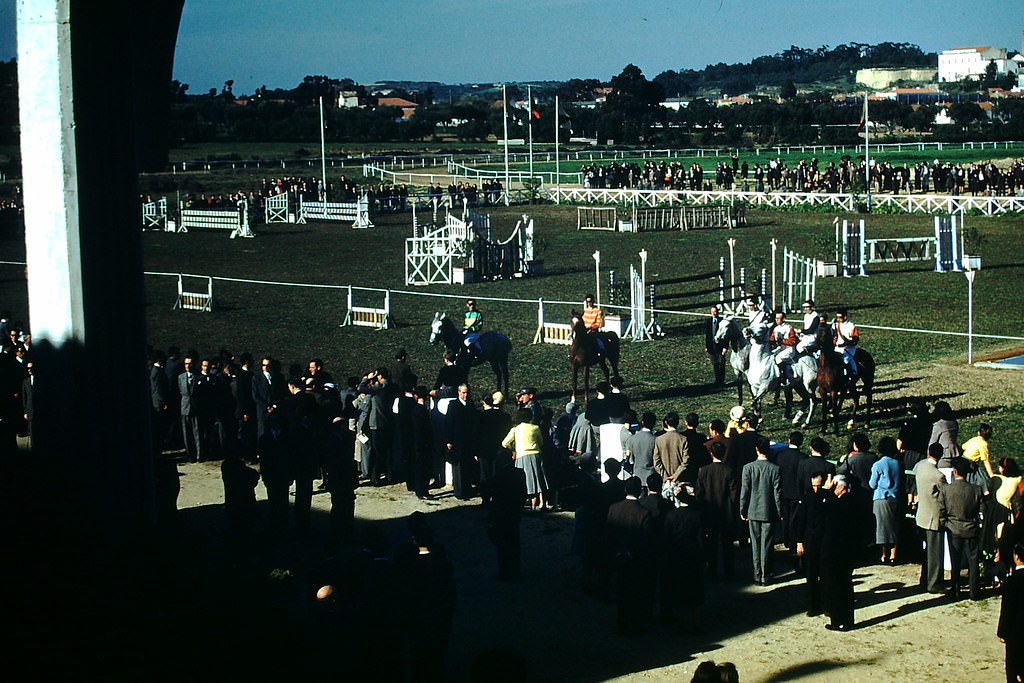 Racetrack in Lisbon, 1950s.