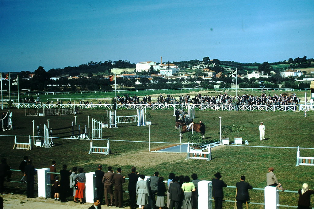 Racetrack in Lisbon, 1950s.
