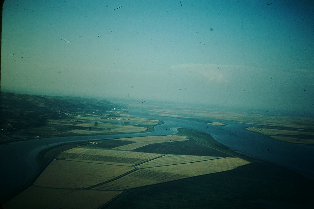 River into Estuary, Lisbon, 1950s.