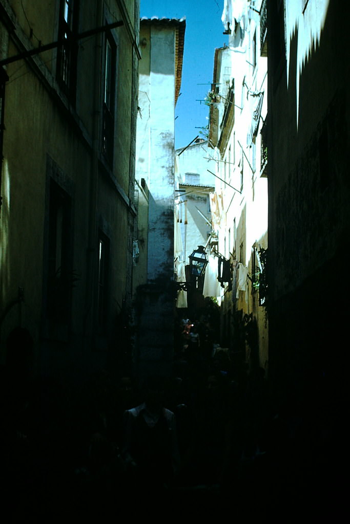 Shopping Street Moorish, Lisbon, 1950s.