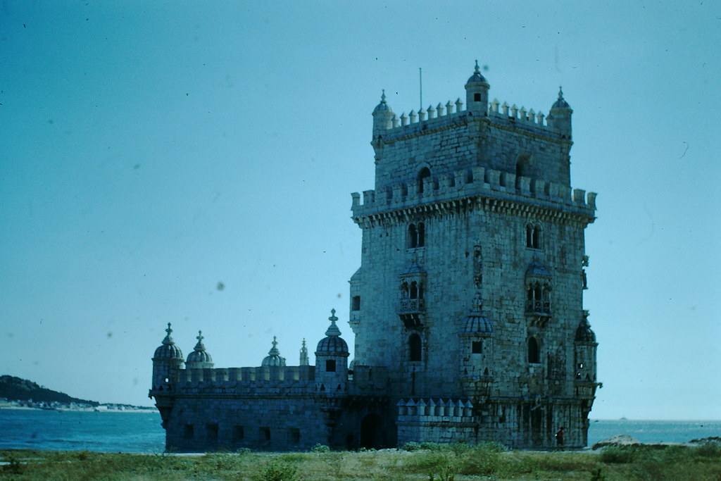 Tower of Belem- Ent to Harbor, Lisbon, 1950s.