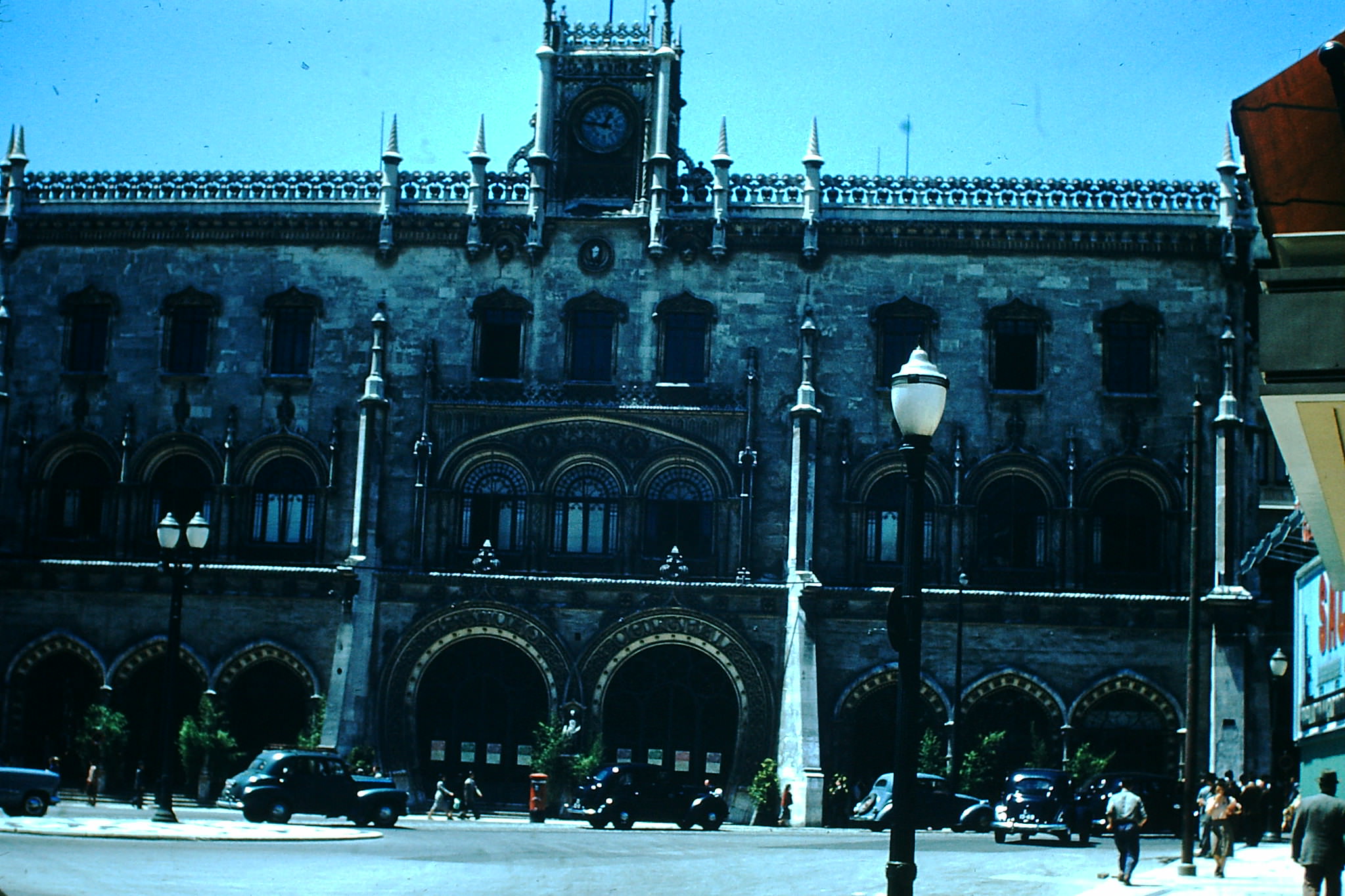 Railway Station in Lisbon, 1950s.