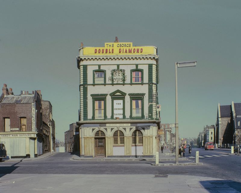 The George Tavern, Commercial Road, 1969.