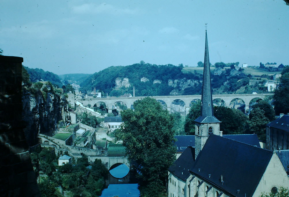 Old City Below Fortifications, Luxembourg, 1949.