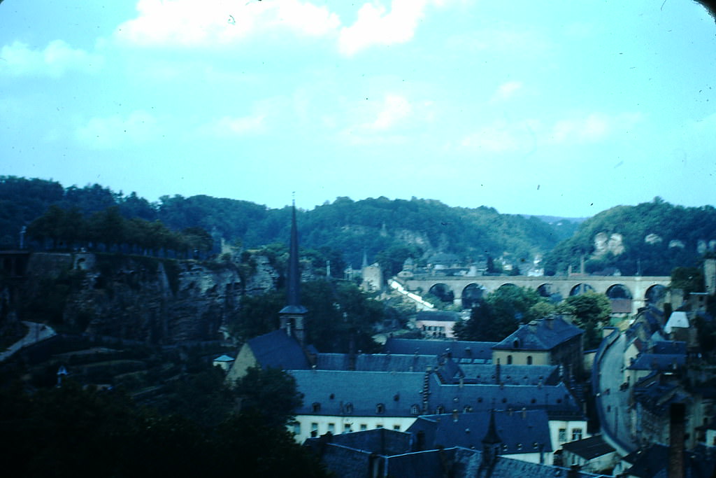Old City Below Fortifications, Luxembourg, 1949.