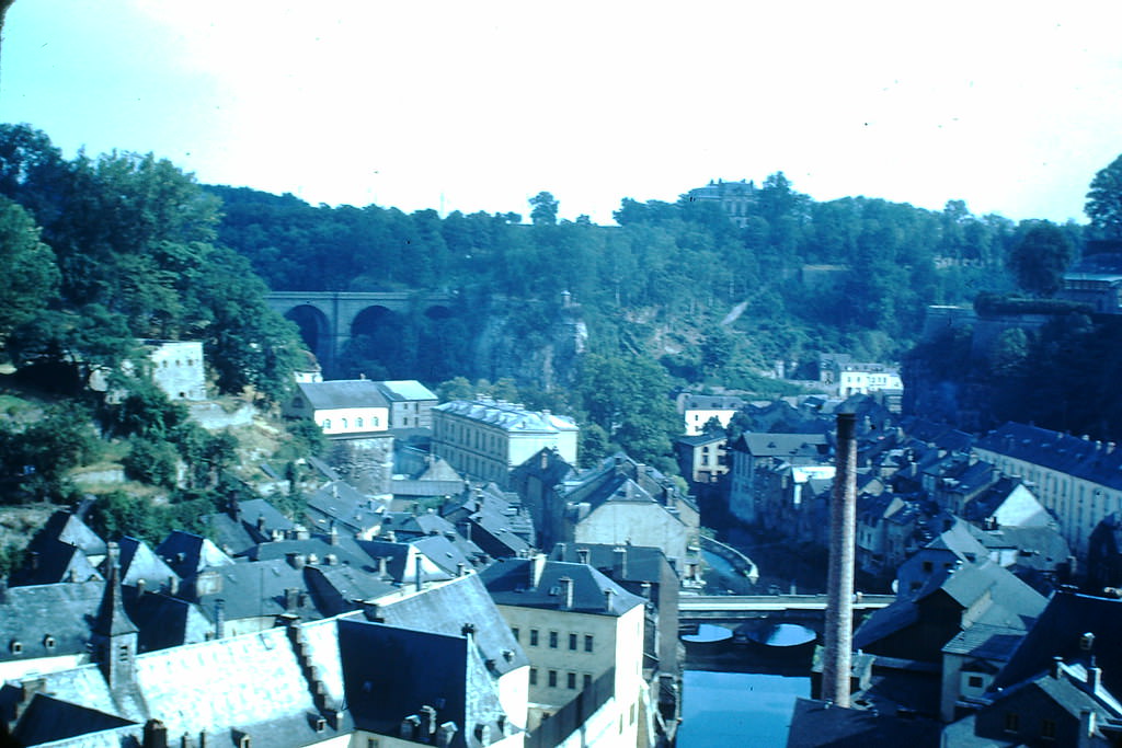 Old City Below Fortifications, Luxembourg, 1949.