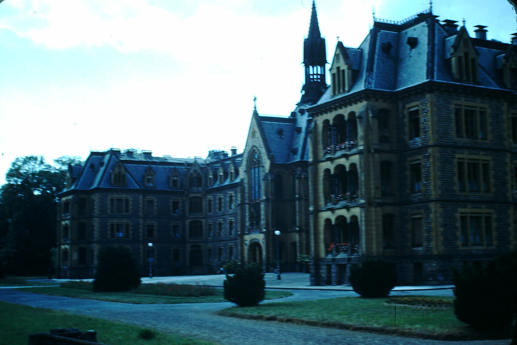 Old Peoples Home-Patton HQ in B of Bulge, Luxembourg, 1949.