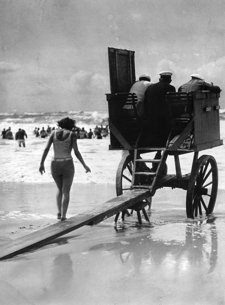 Movable lifeguard tower, Germany, c.1929