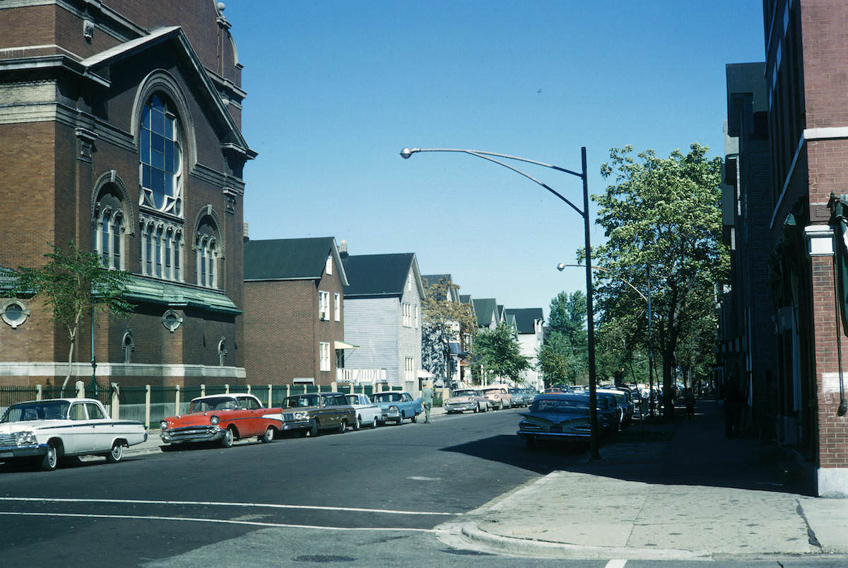 Back of the Yards, Hamilton Ave. N from 46th Street, Chicago 1964