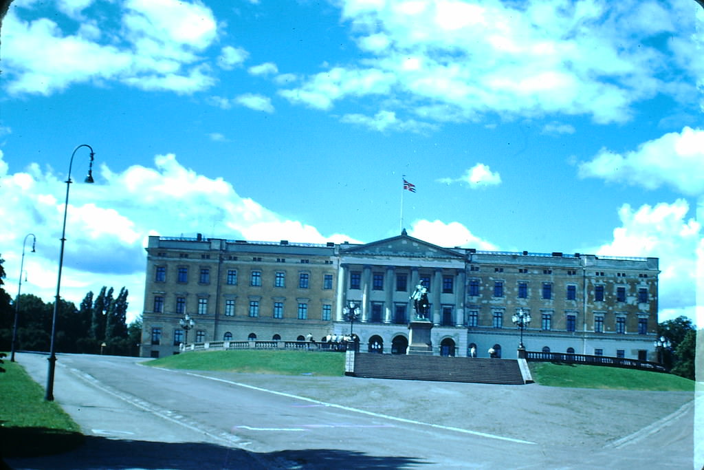 Palace in Oslo, Norway, 1940s.