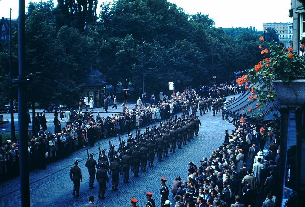 Pariliament Closing Ceremonies in Oslo, Norway, 1940s.