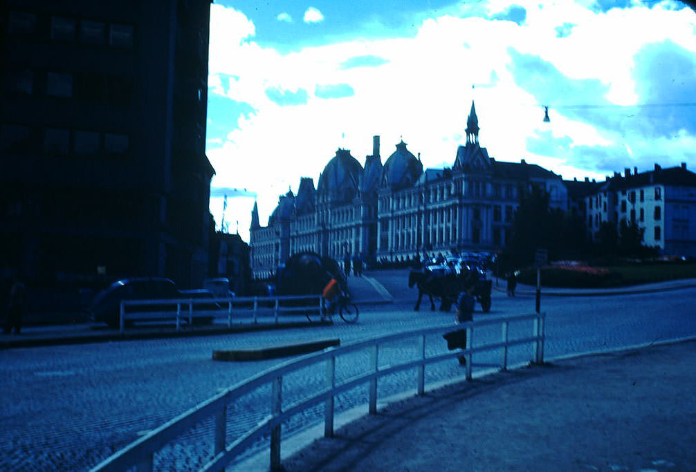 Parliament, Oslo, Norwa, 1940s.