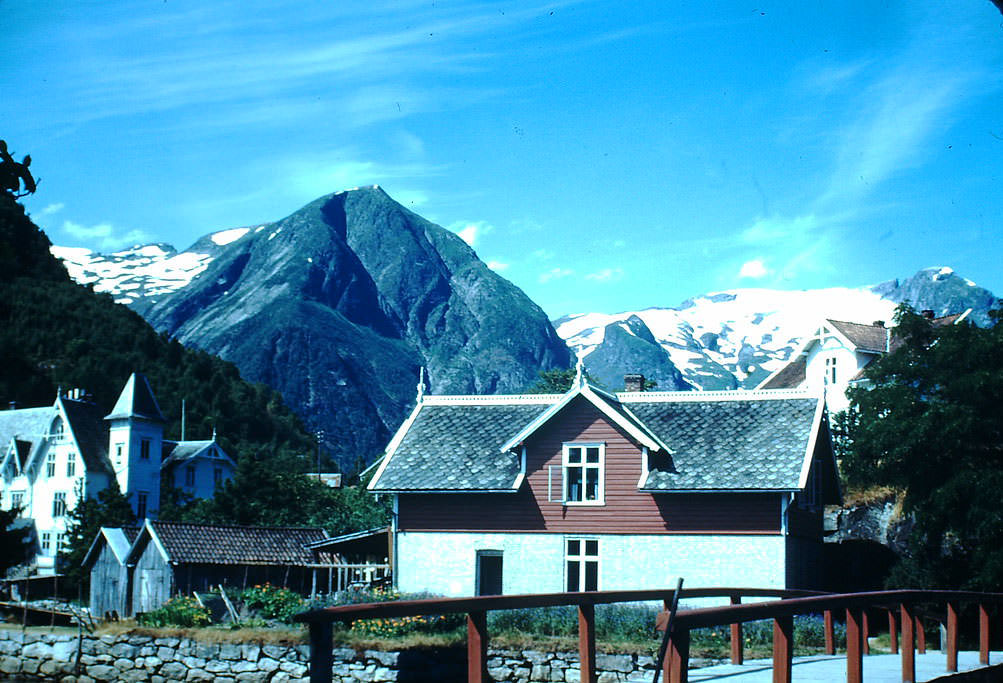 Hotel in Balestrand, Norway, 1940s.