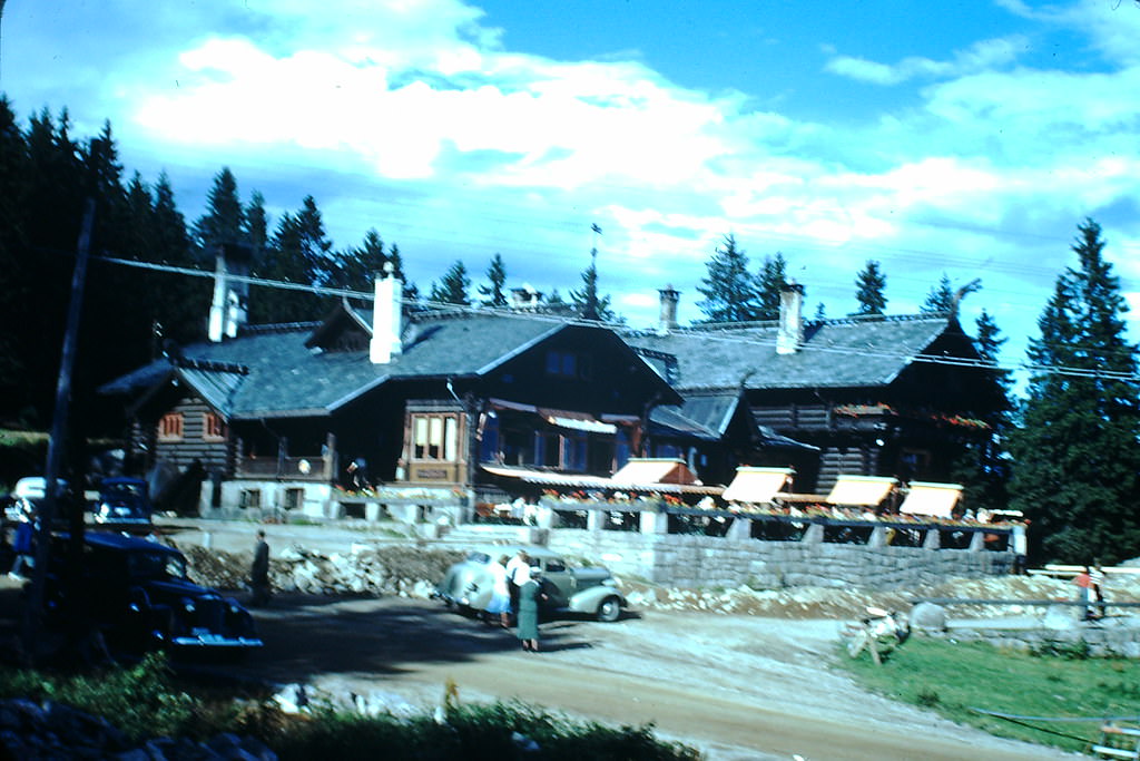 Frognerseteren Lodge in Oslo, Norway, 1940s.