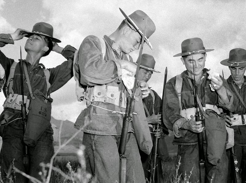 Troops in Hawaii, early 1942.