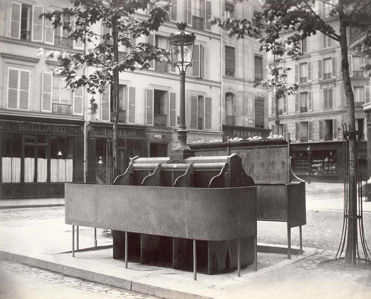 Haussmann would be instrumental in helping install pissoirs of varying styles and sizes all around Paris.