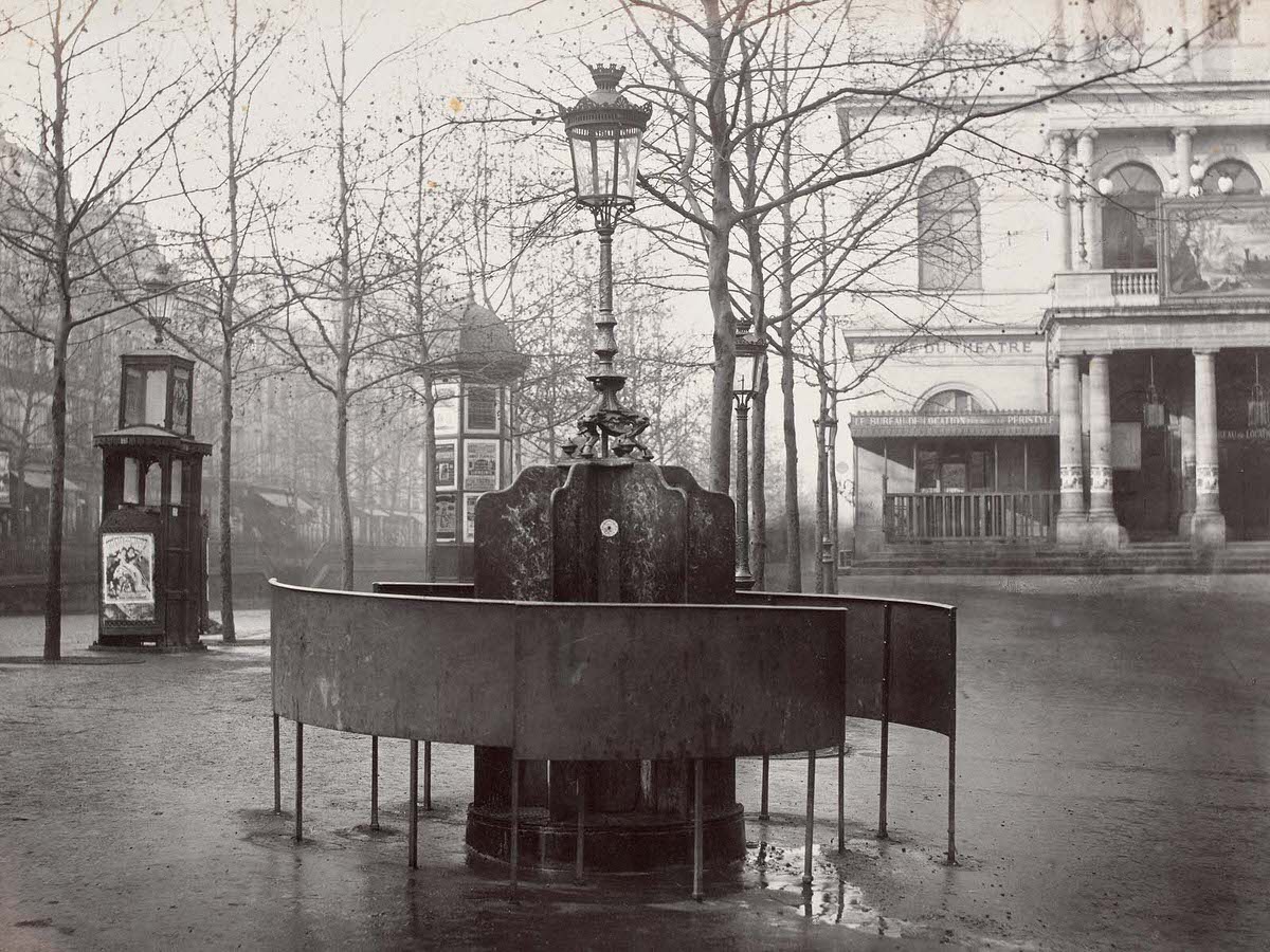 Plateau del’ambigu Boulevard du Temple 1875.