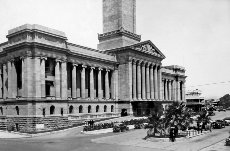 Brisbane City Hall, Adelaide Street, Brisbane, January 1931