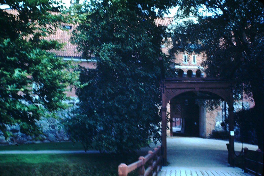 Gripsholm Castle Entrance, Stockholm, Sweden, 1949.