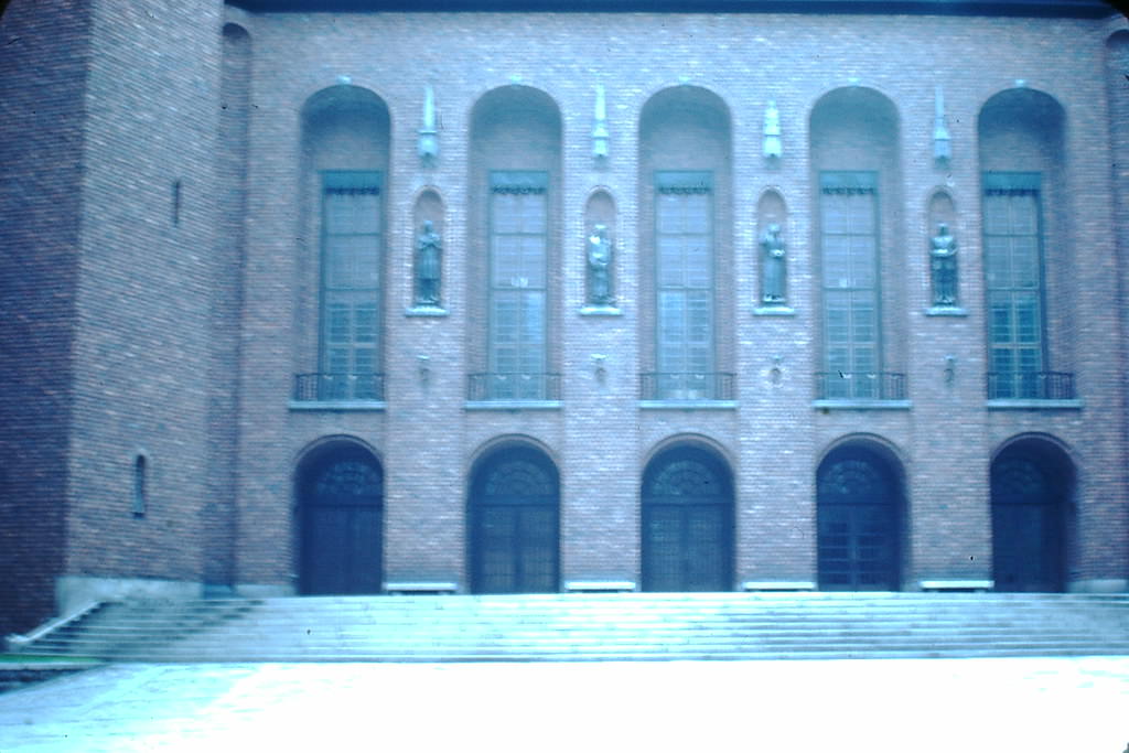 City Hall Courtyard, Stockholm, Sweden, 1949.