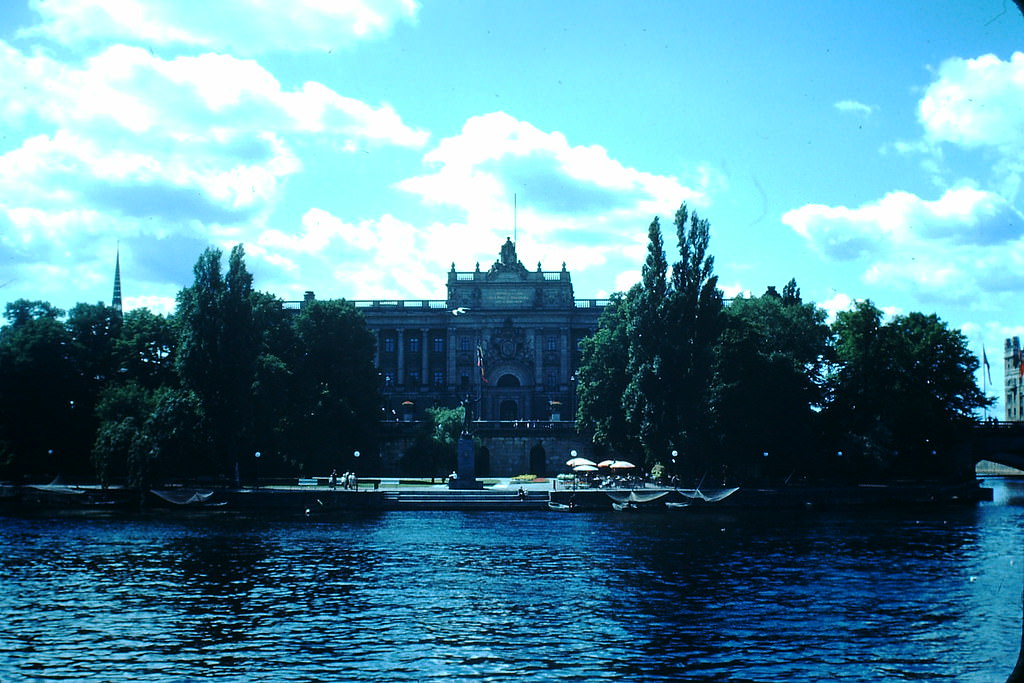 House of Parliament in Stockholm, Sweden, 1949.