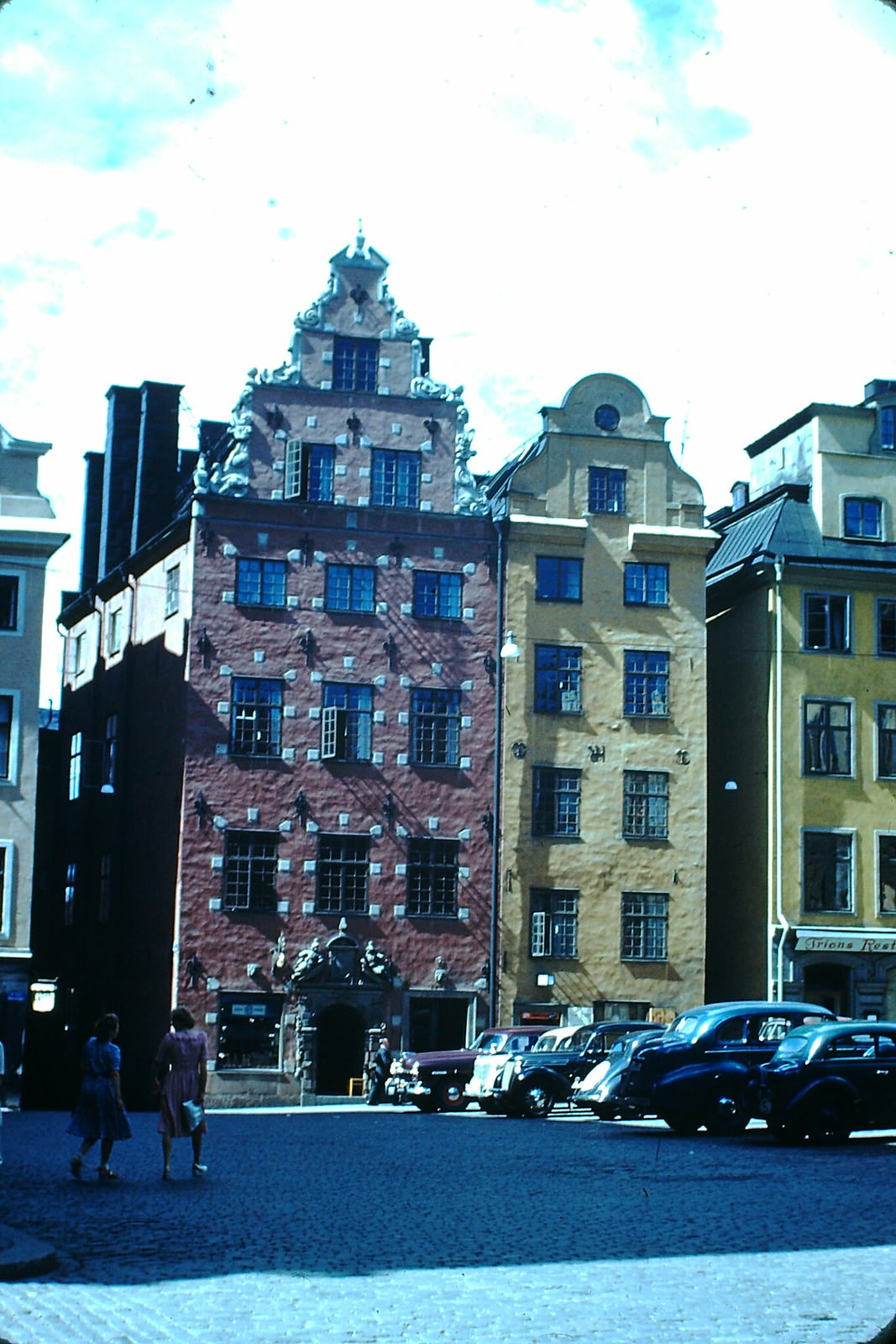Old Town Square, Stockholm, Sweden, 1949.