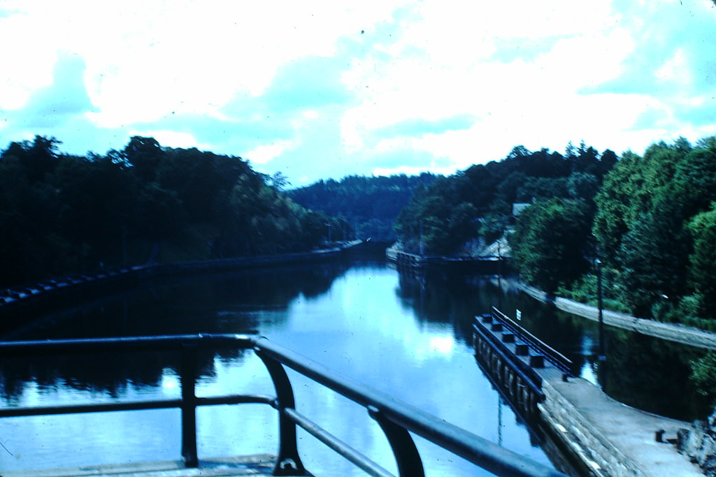 Trollhattan Locks, Sweden, 1949.