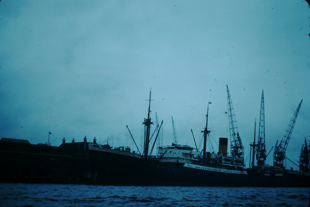 Amsterdam Harbor, 1940s.