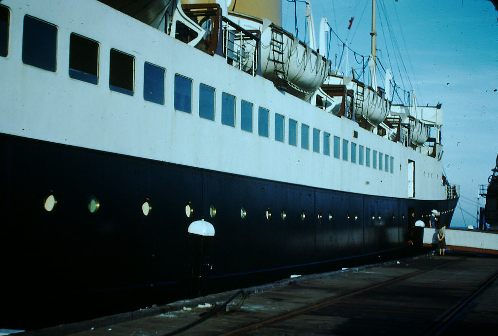 Steamer near Hook, the Netherlands, 1940s.